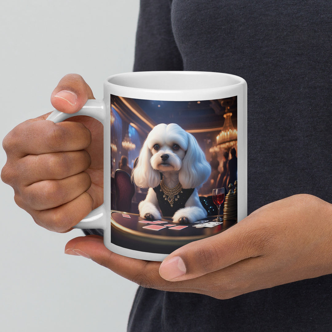 Cavachon- White glossy mug v8