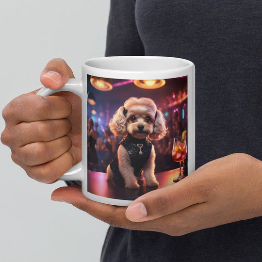 Cavapoo General- White glossy mug v19