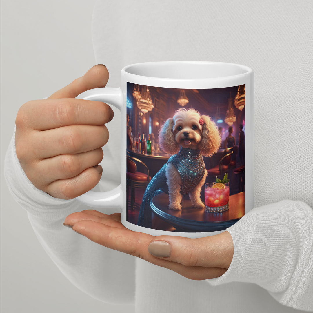 Cavapoo General- White glossy mug v22