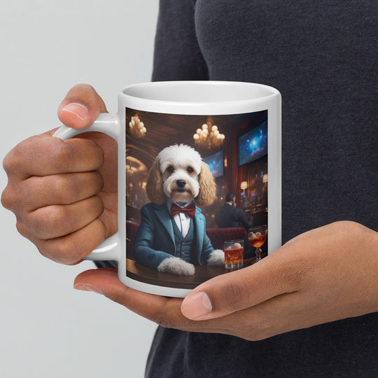 Cavapoo General- White glossy mug v28