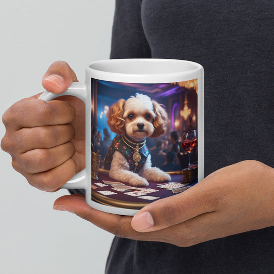 Cavapoo General- White glossy mug v29