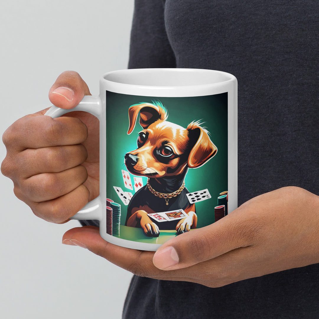 Chiweenie General- White glossy mug v2