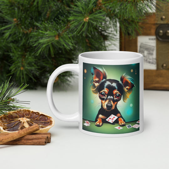 Chiweenie General- White glossy mug v3