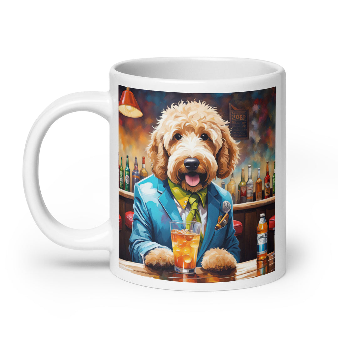 Goldendoodle- White glossy mug v6