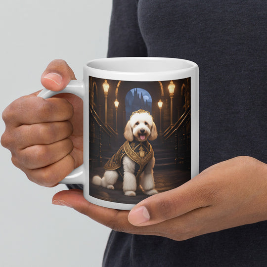 Goldendoodle- White glossy mug v7