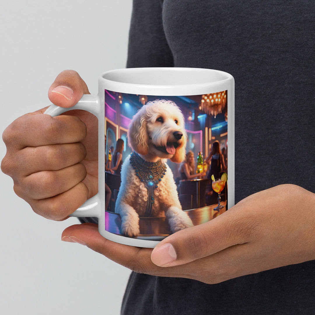 Goldendoodle- White glossy mug v9