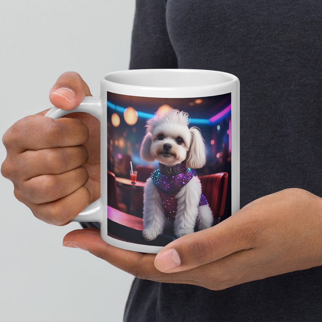 Maltipoo General- White glossy mug v5