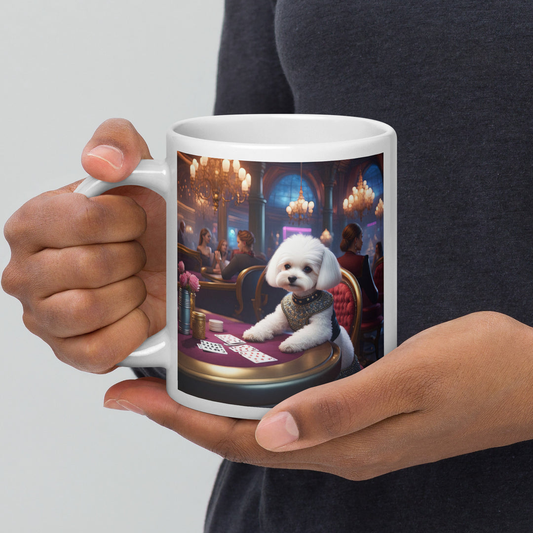 Maltipoo General- White glossy mug v9