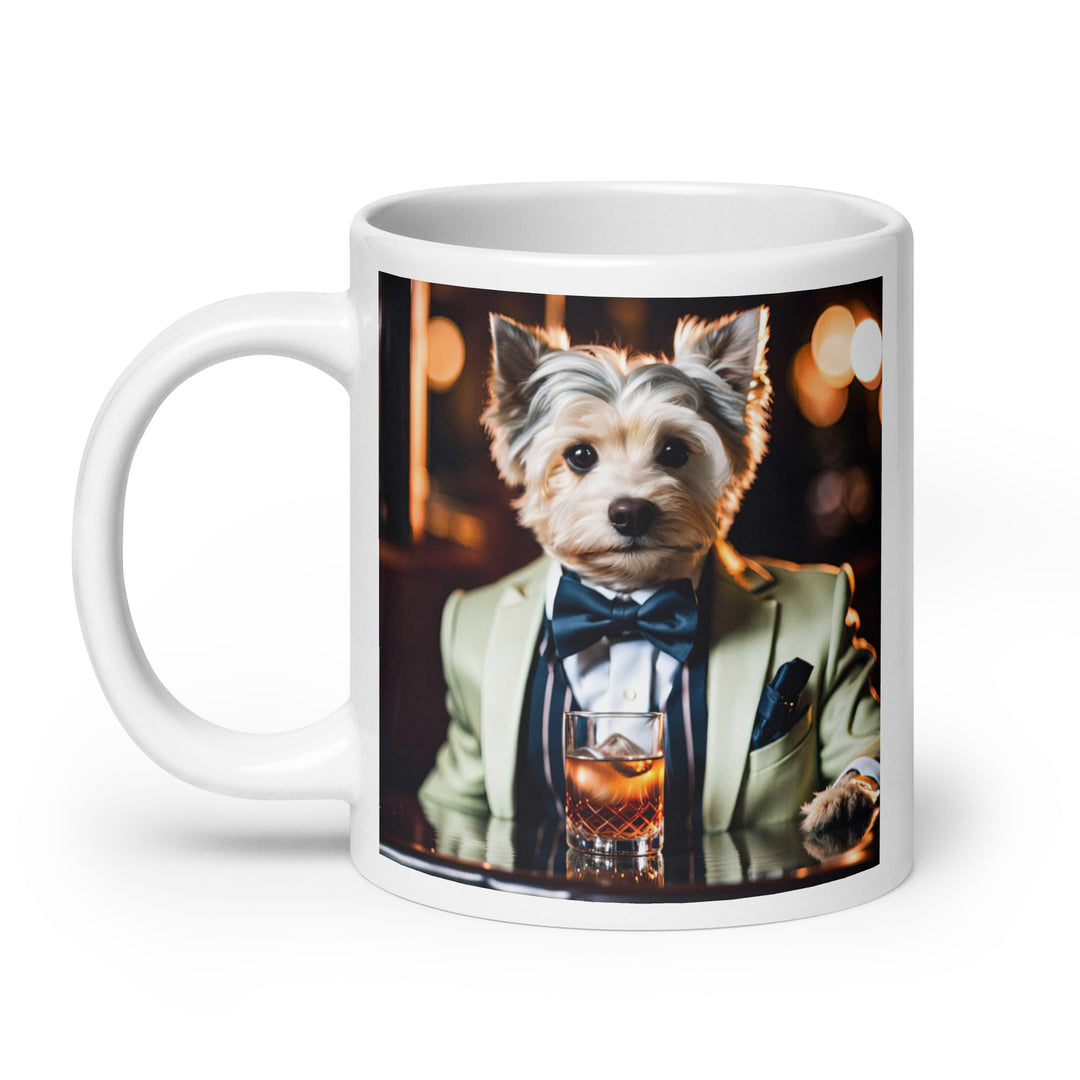 Morkie General- White glossy mug