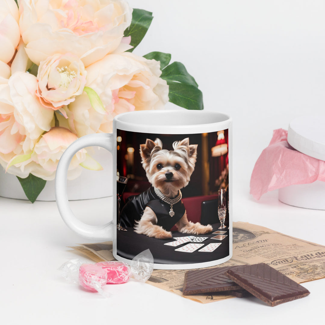 Morkie General- White glossy mug v4