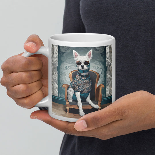 Pekapoo General- White glossy mug v8