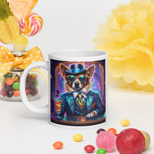 Pekapoo General- White glossy mug v11