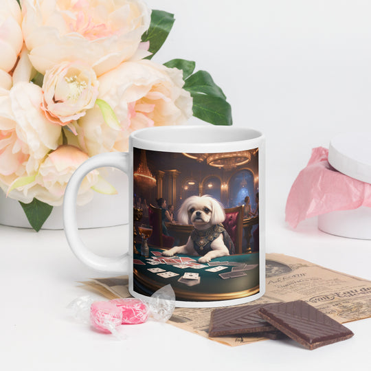 Pugapoo General- White glossy mug v3