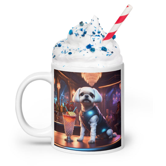 Pugapoo General- White glossy mug v4