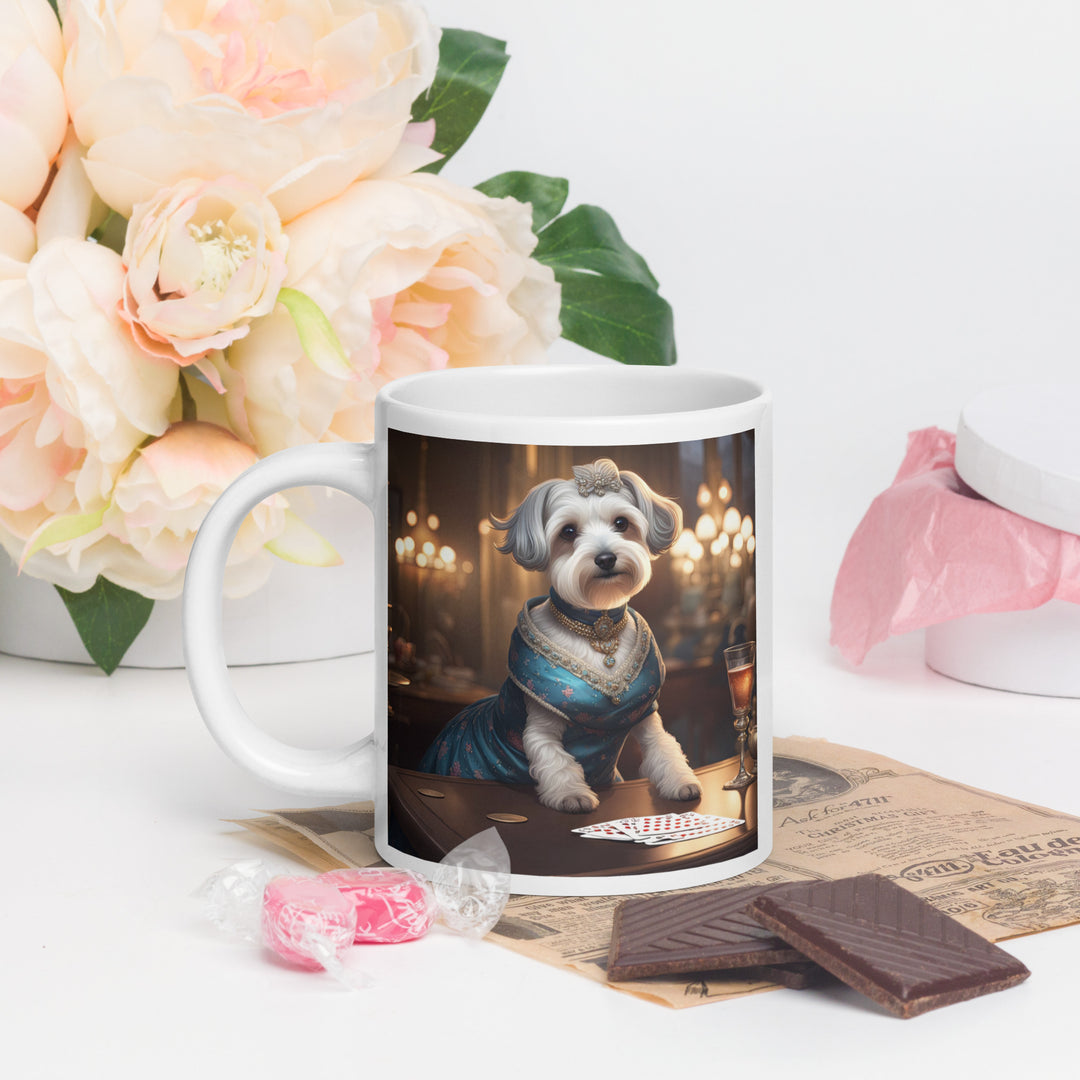 Schnoodle- White glossy mug v7