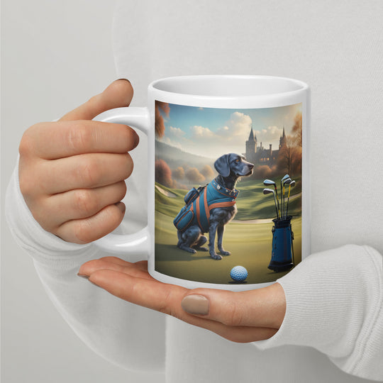 Springador Golfer- White glossy mug v7