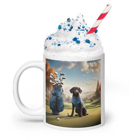 Springador Golfer- White glossy mug v3