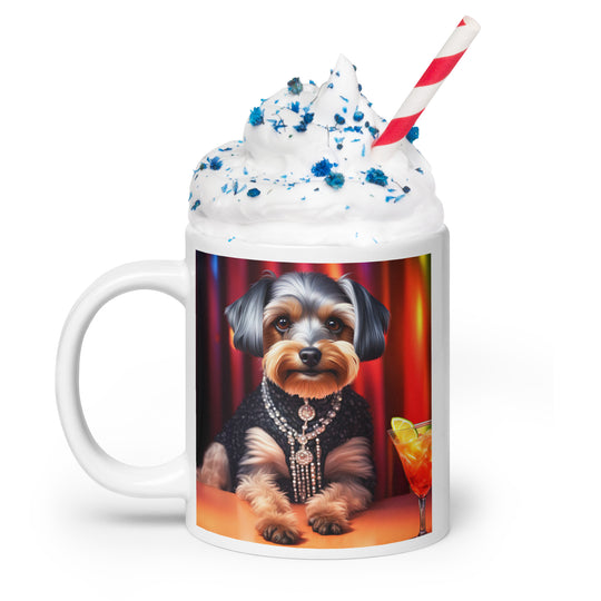 Yorkipoo General- White glossy mug v2