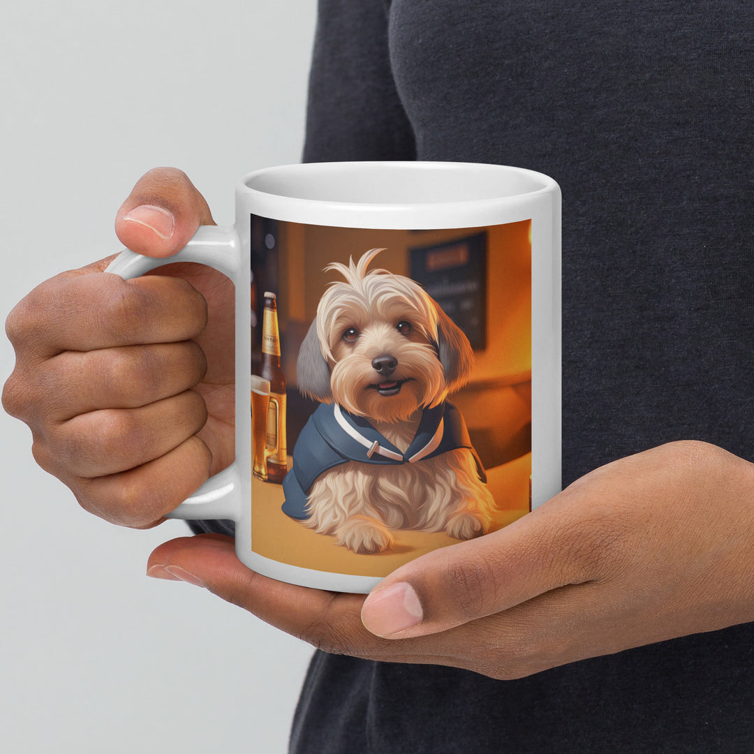 Yorkipoo General- White glossy mug v7