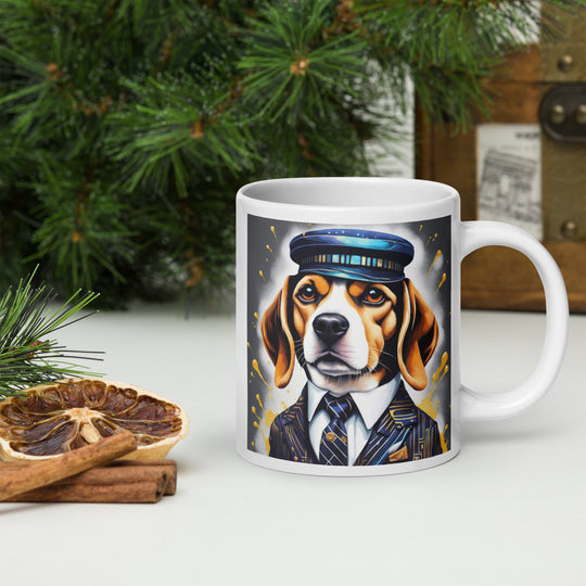 Beagle- White glossy mug