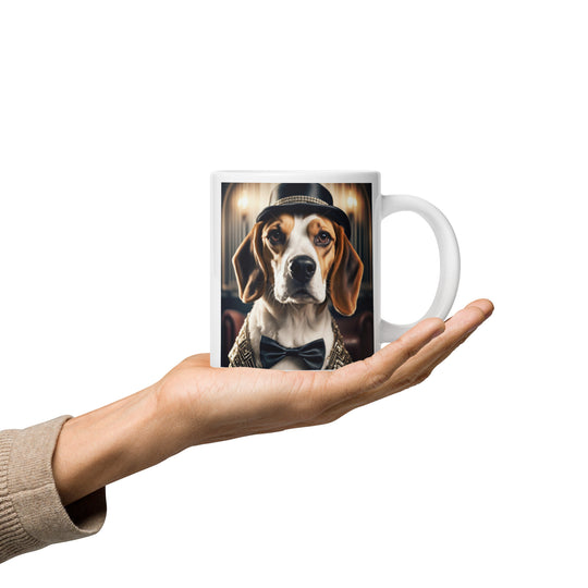 Beagle- White glossy mug v2