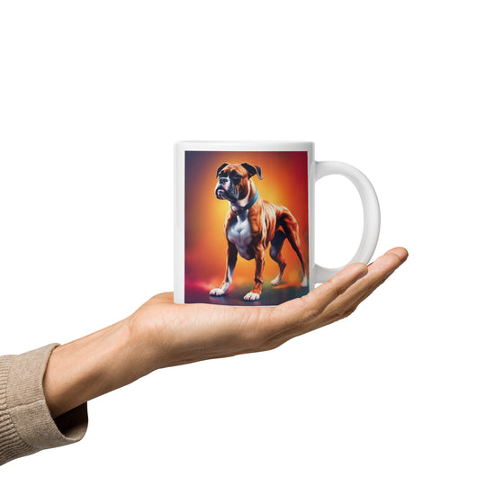 Boxer- White glossy mug v5