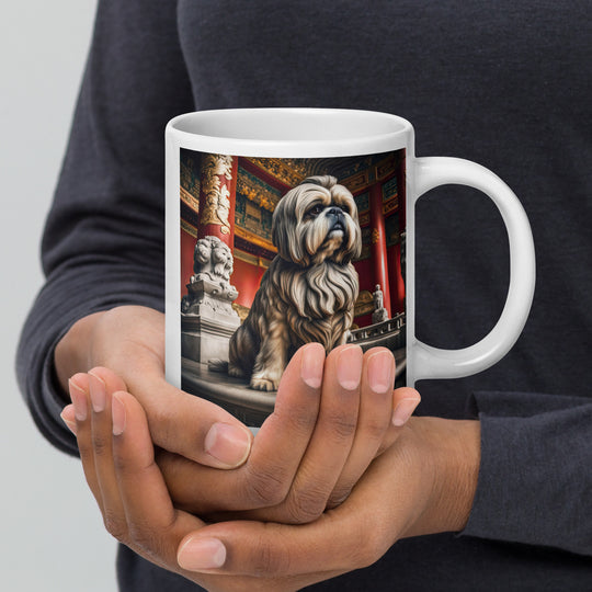 Shih Tzu- White glossy mug v5