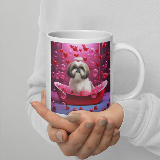 Shih Tzu- White glossy mug