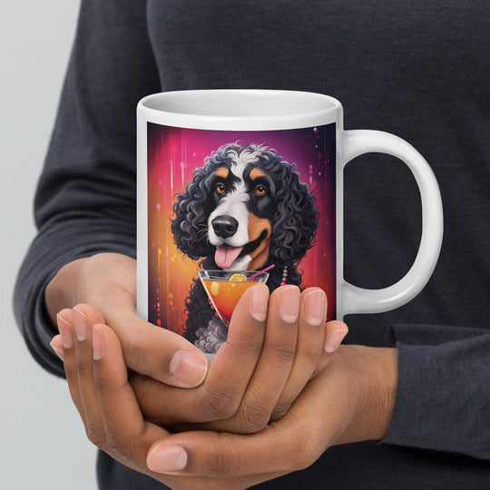 Bernedoodle General- White glossy mug v6