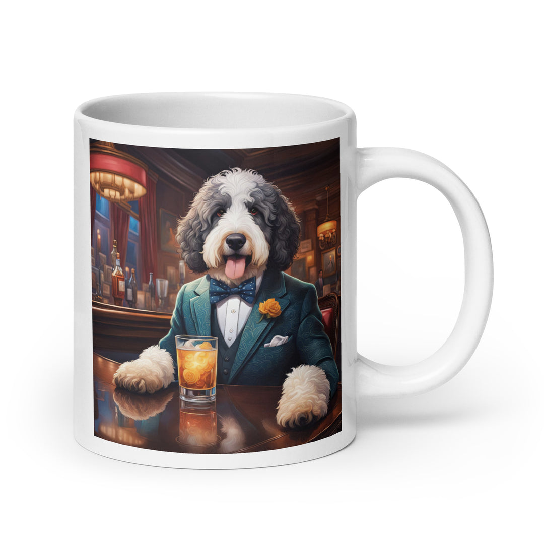 Bernedoodle General- White glossy mug v9