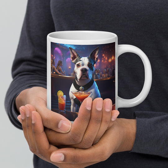 Catahoula Bulldog General- White glossy mug v8