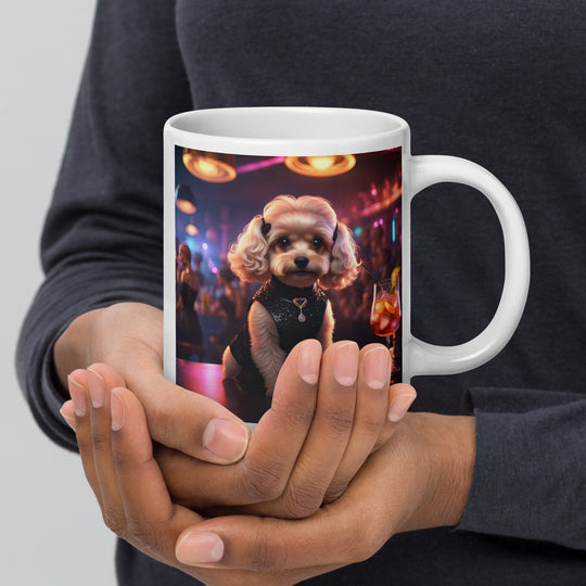 Cavapoo General- White glossy mug v19