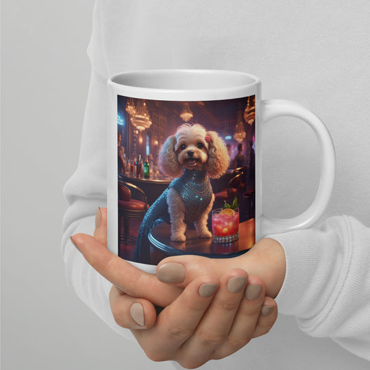 Cavapoo General- White glossy mug v22