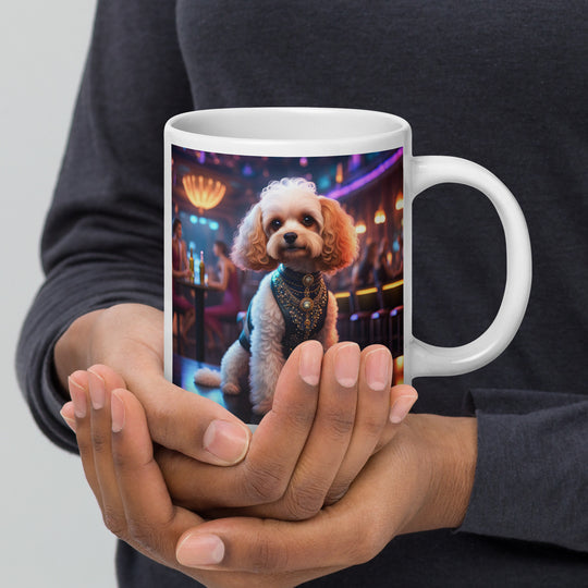 Cavapoo General- White glossy mug v25