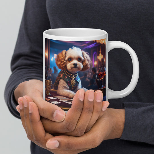 Cavapoo General- White glossy mug v29