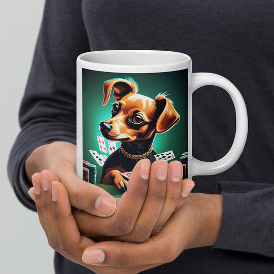 Chiweenie General- White glossy mug v2