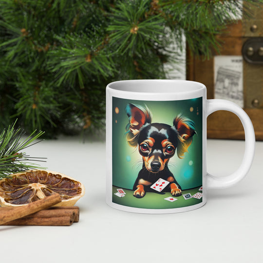 Chiweenie General- White glossy mug v3