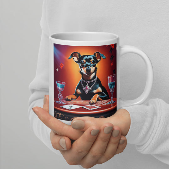 Chiweenie General- White glossy mug v4