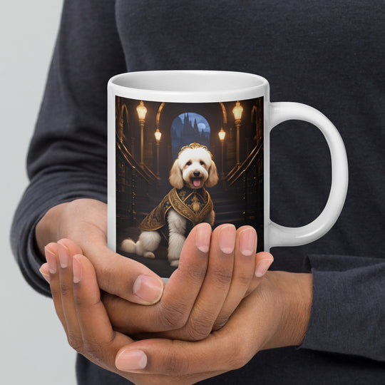 Goldendoodle- White glossy mug v7
