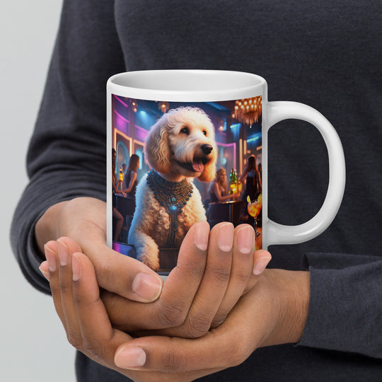 Goldendoodle- White glossy mug v9