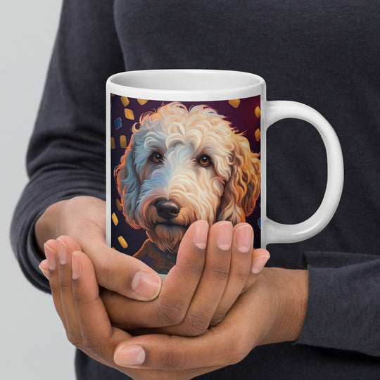 Goldendoodle- White glossy mug v12