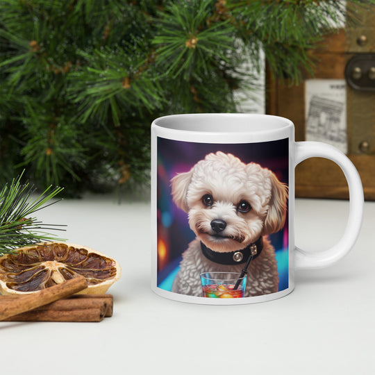 Maltipoo General- White glossy mug v2