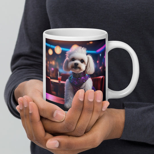 Maltipoo General- White glossy mug v5