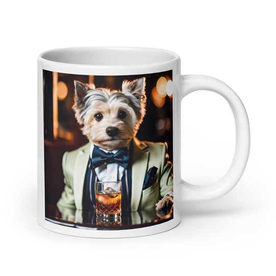 Morkie General- White glossy mug