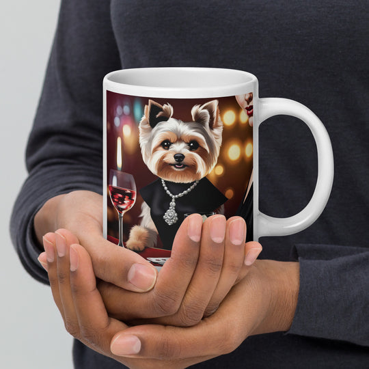 Morkie General- White glossy mug v3