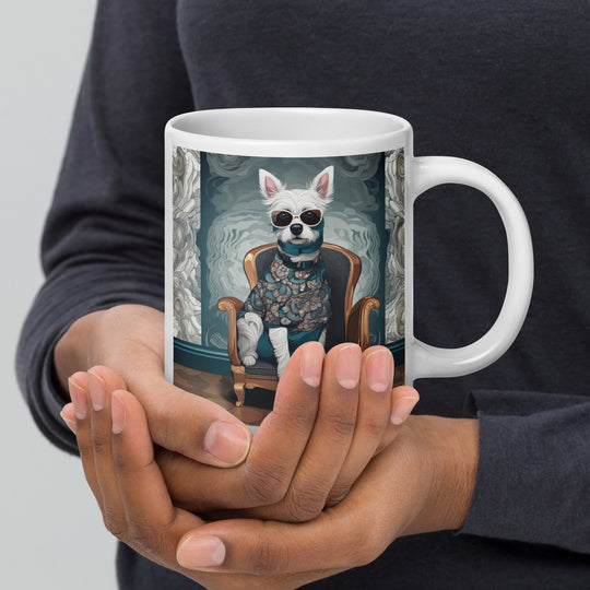 Pekapoo General- White glossy mug v8