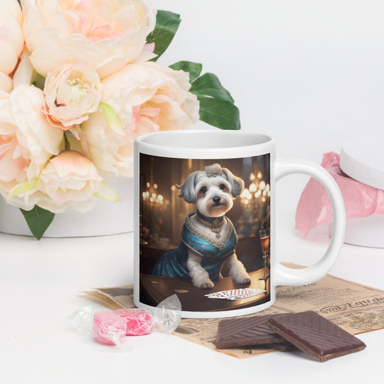 Schnoodle- White glossy mug v7