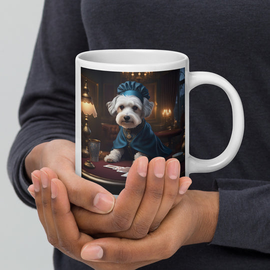 Schnoodle- White glossy mug v9