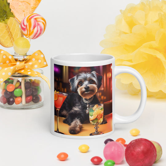 Yorkipoo General- White glossy mug v8