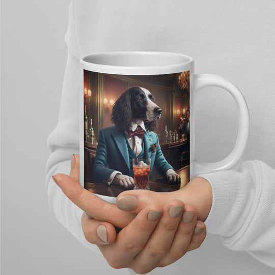 Sprocker Spaniel General- White glossy mug v15